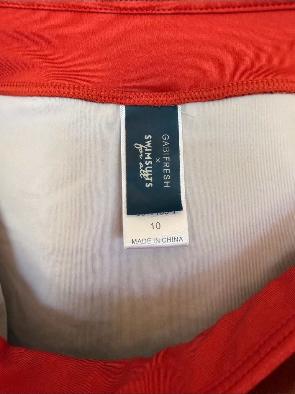 Swimsuits For All x GabiFresh Rust Terracotta Colorblock Bikini Bottom Sz 10 - Picture 4 of 5